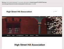 Tablet Screenshot of highstreethill.org